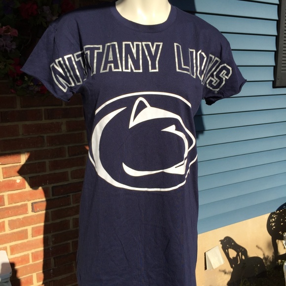 NWT- Pink by VS - Blue Univ. of Penn Tee S… - Picture 2 of 5